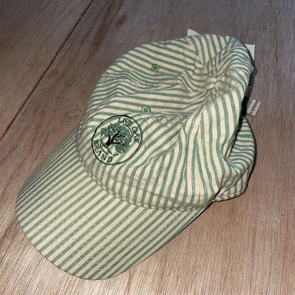 Live Oak Brand‎ Green Pinstripe Strap Back Adult Cap Hat